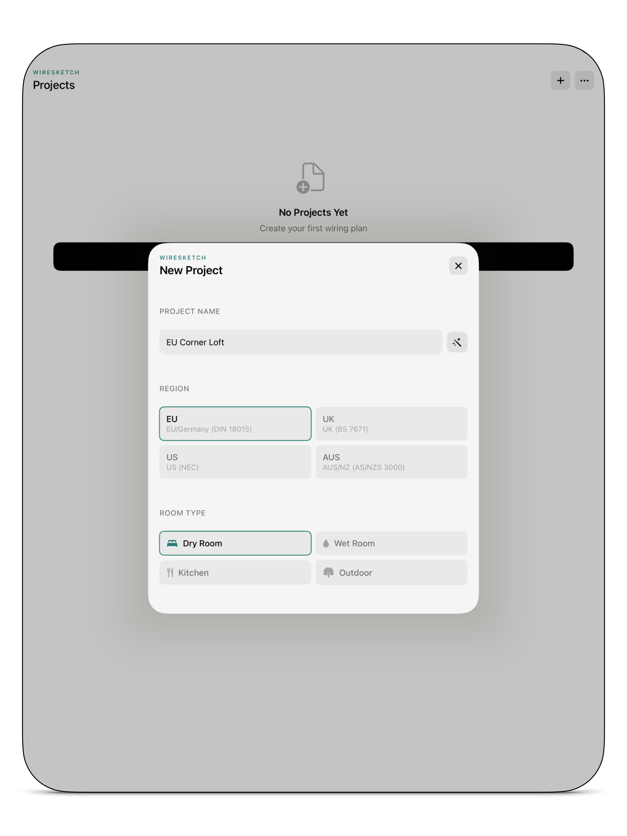 WireSketch - Electric Planner