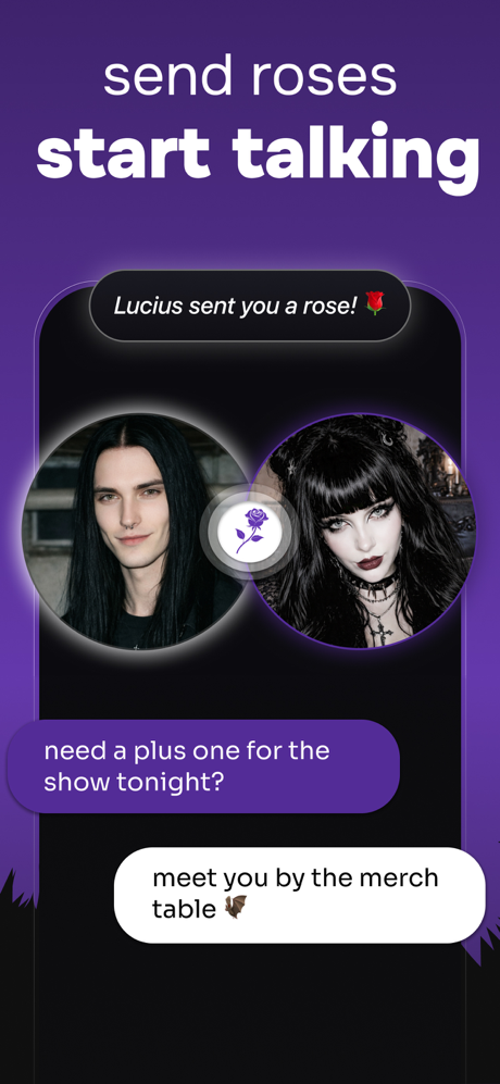 DarkHeart: Goth Dating App screenshot 3