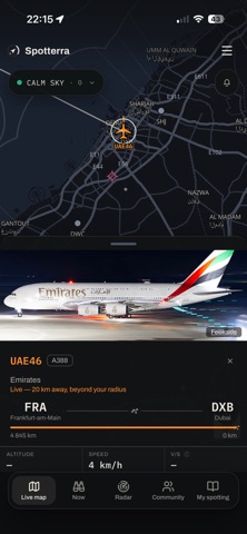 Spotterra: Plane Spotting iPhone screenshot