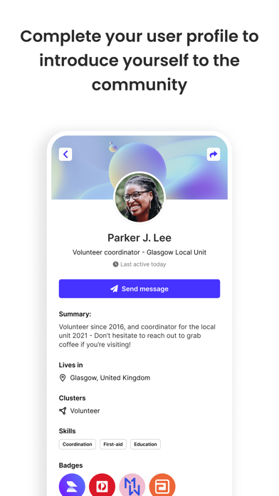 Vital Voices Community Hub screenshot