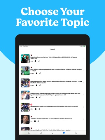 Football Nation News & Scores iPad screenshot