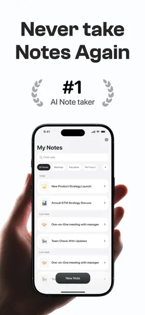 Notee: AI Note Taker screenshot 1
