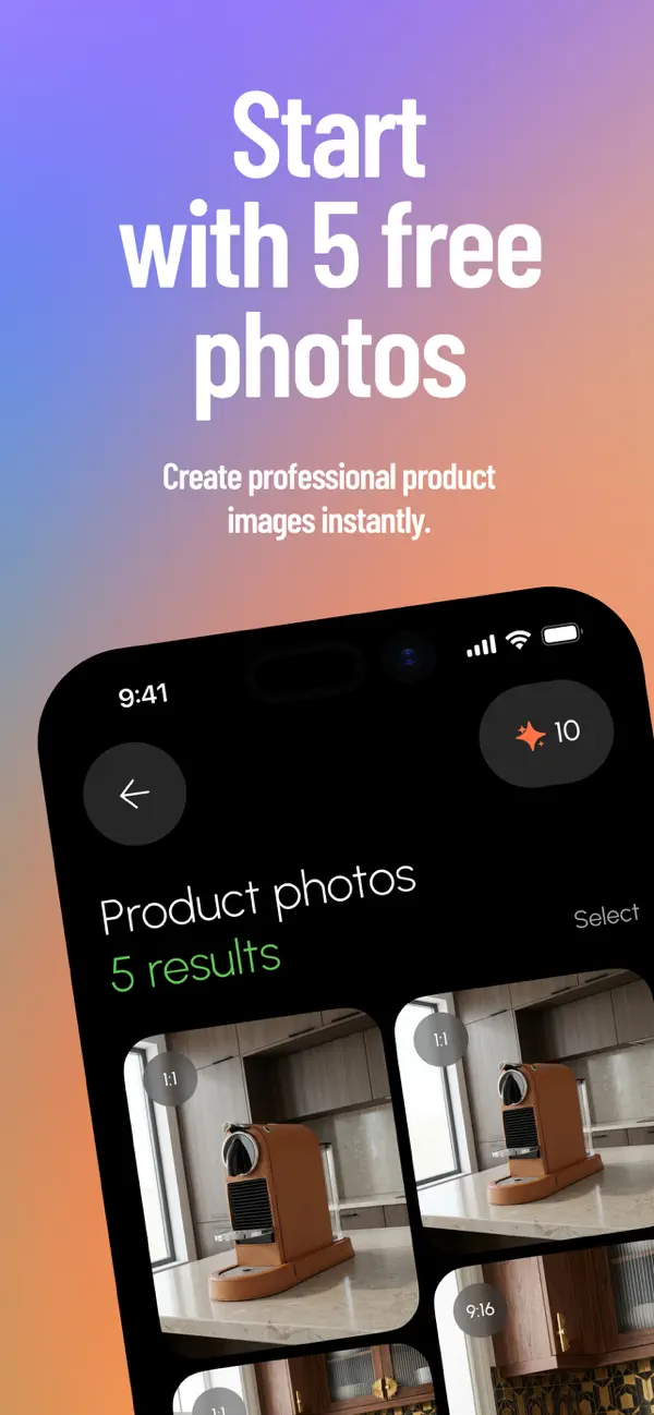 Screenshot #1 pour AI Product Photos by PinaKoala