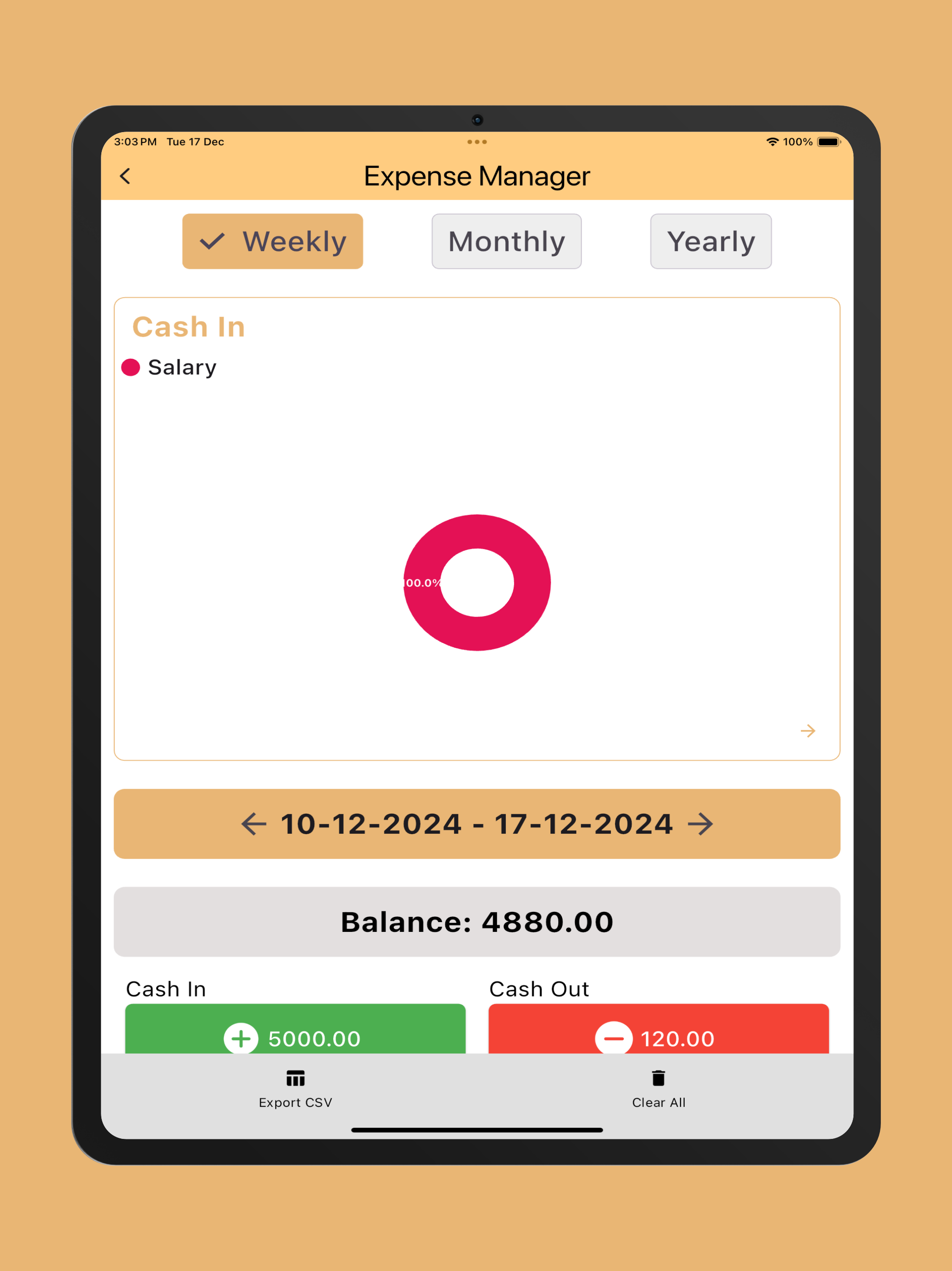 My Expense Manager and Tracker