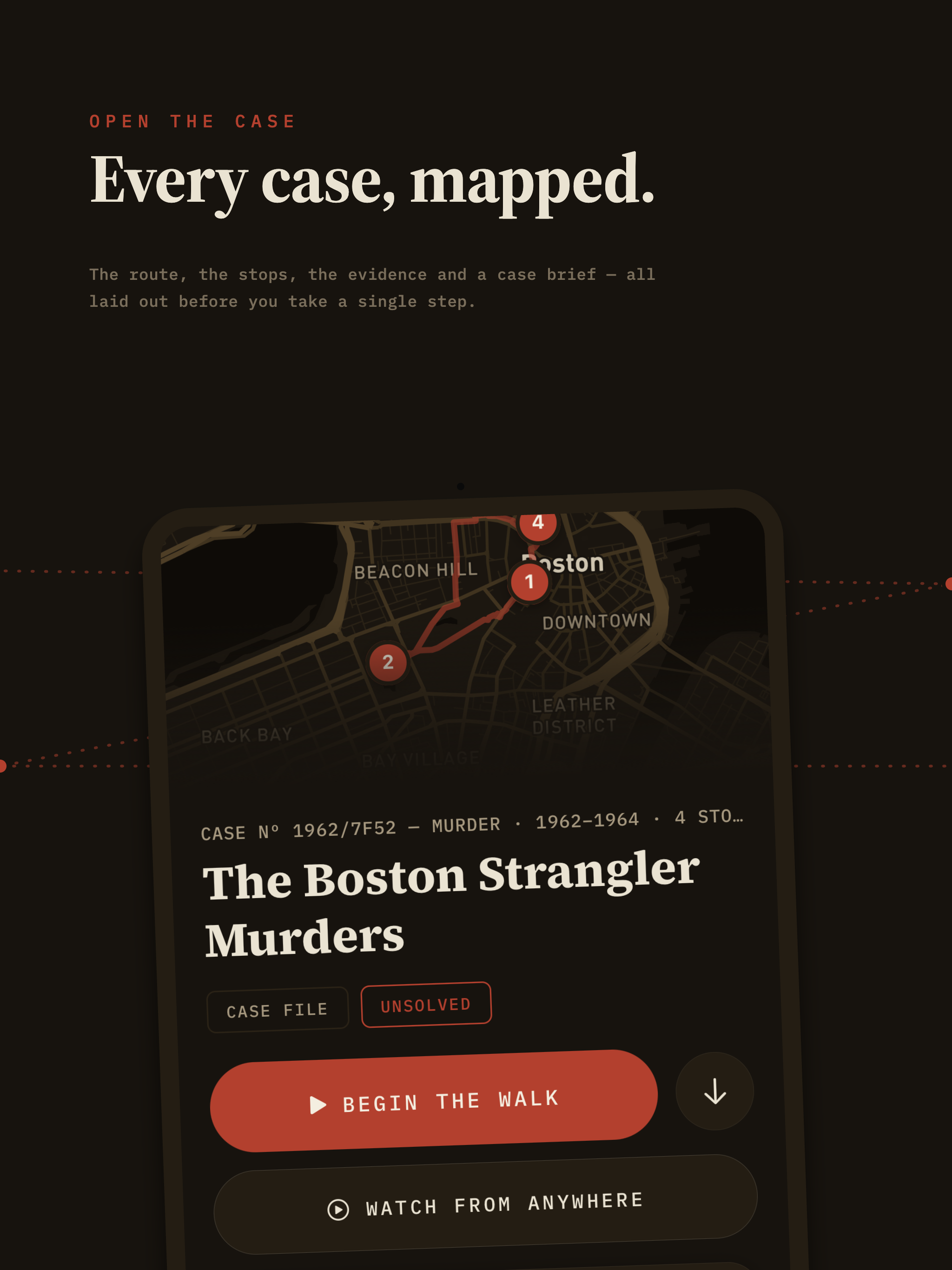 CaseWalk: True Crime Walks screenshot 9