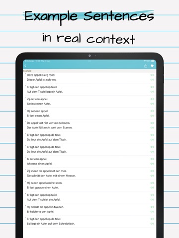 German Dutch Dictionary Pro iPad screenshot