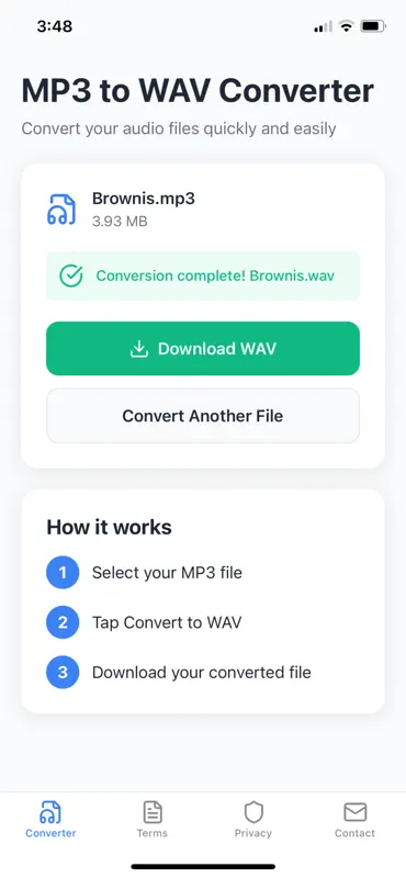 MP3 to WAV Converter screenshot 3 of 4