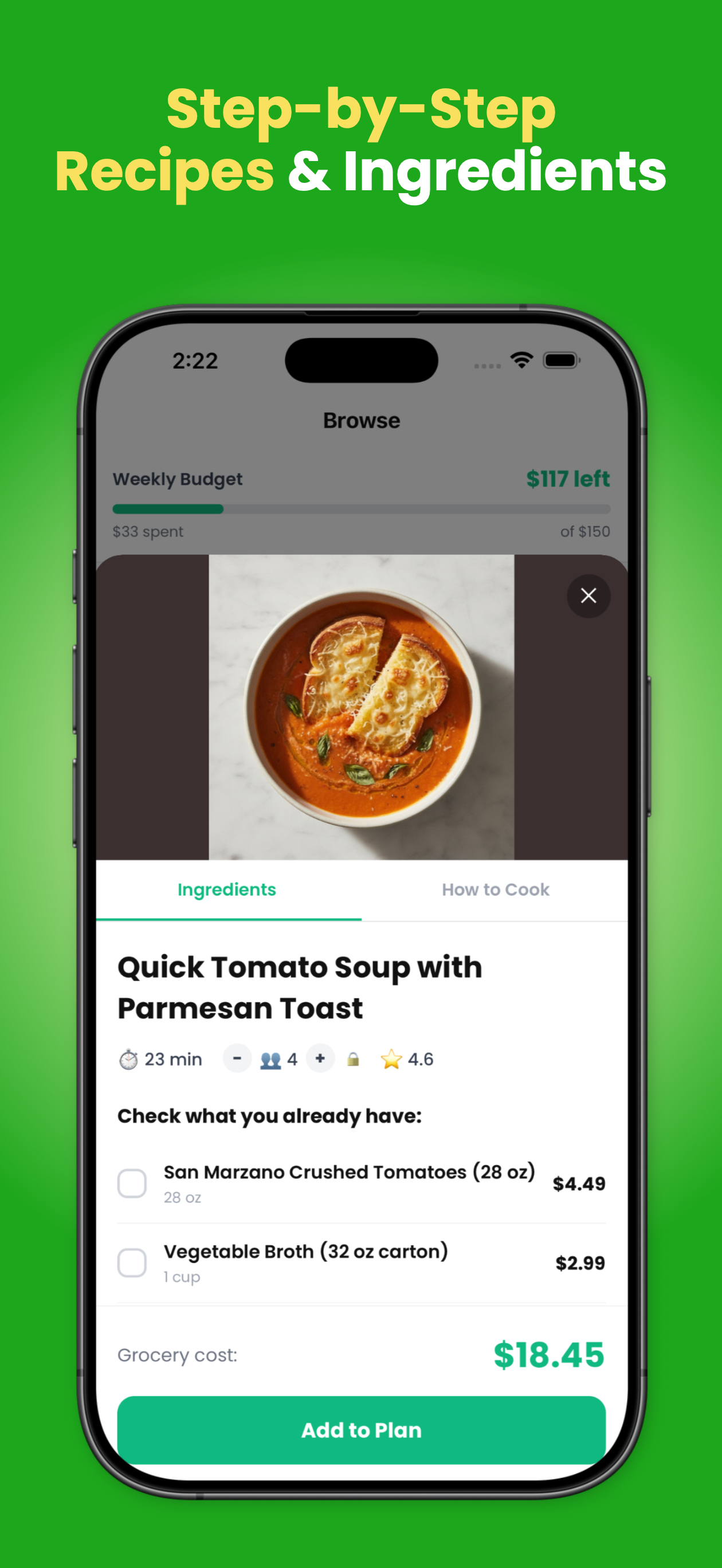 Budget Bites: Meal Planner