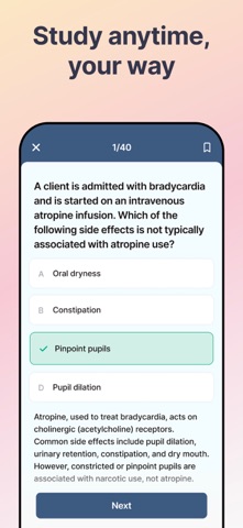 NCLEX RN/PN Test Prep iPhone screenshot