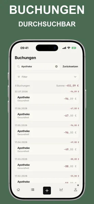 Haushaltsbuch & Budget Planer screenshot 6 of 10