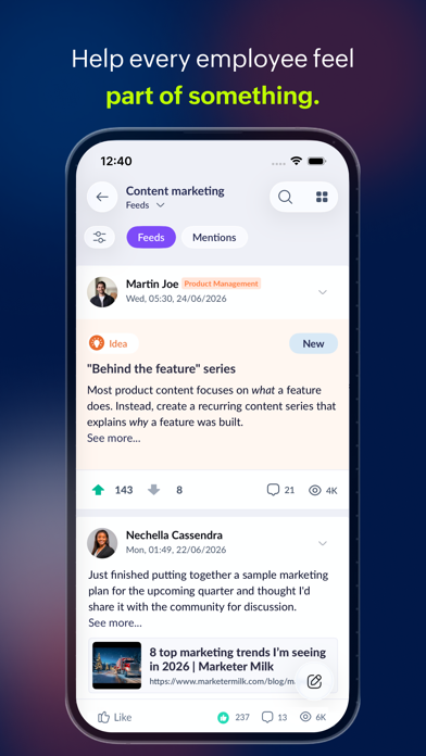 Screenshot #3 pour Zoho Connect