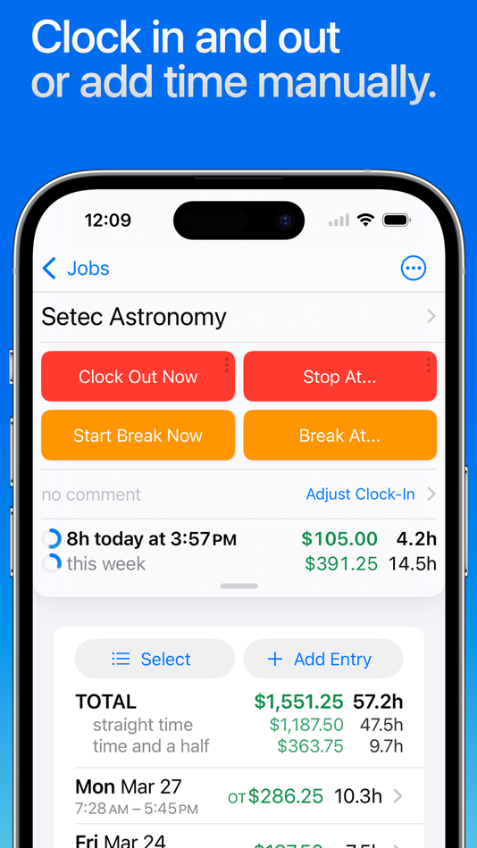 #2. Hours Tracker: Time Tracking (iOS) بواسطة: Cribasoft, LLC