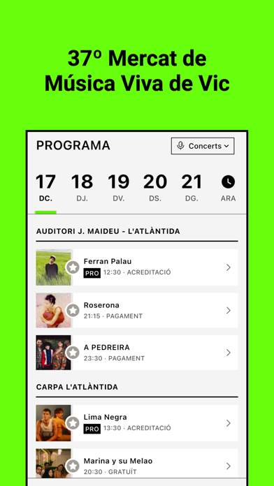 Screenshot #1 pour Mercat Música Viva Vic