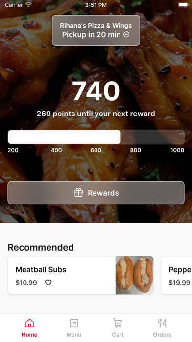 Rihanas Pizza iPhone screenshot 1 - Food & Drink app