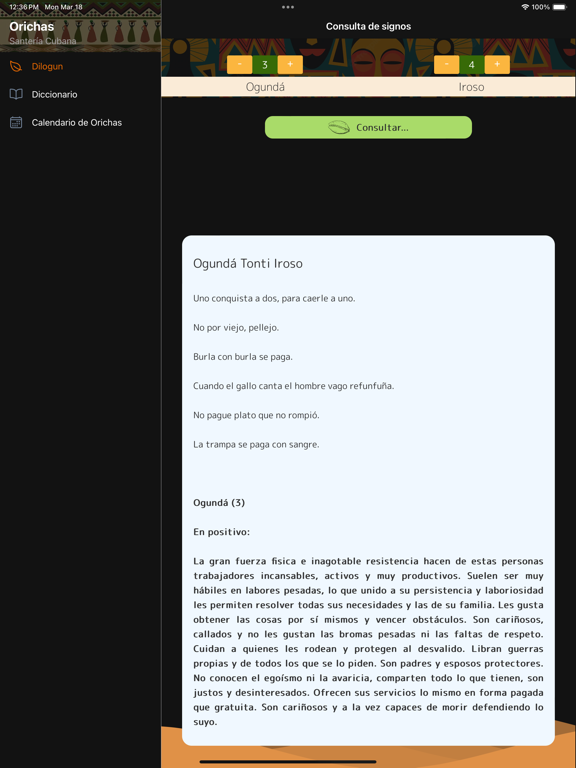 Screenshot #4 pour Oráculo Dilogun