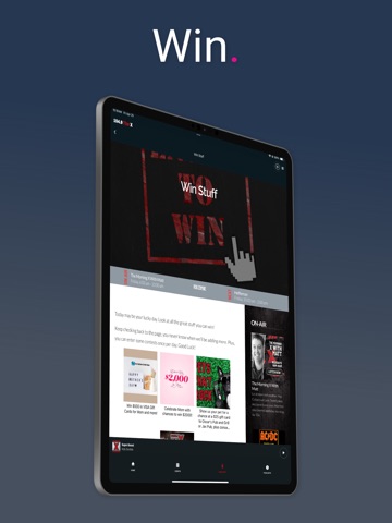 104.9 - The X iPad screenshot