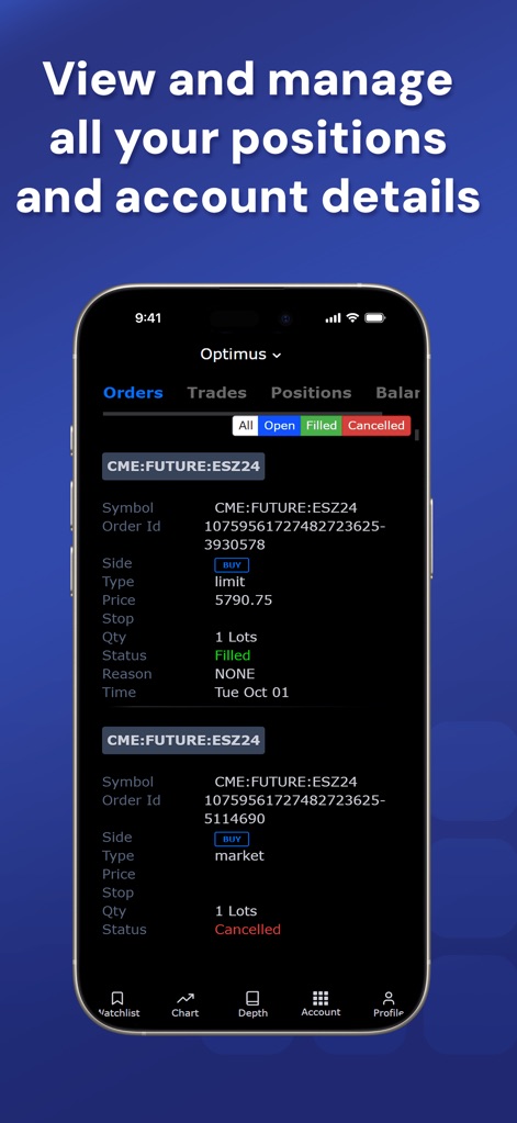 Optimus Futures Mobile - App de Finanzas | MWM
