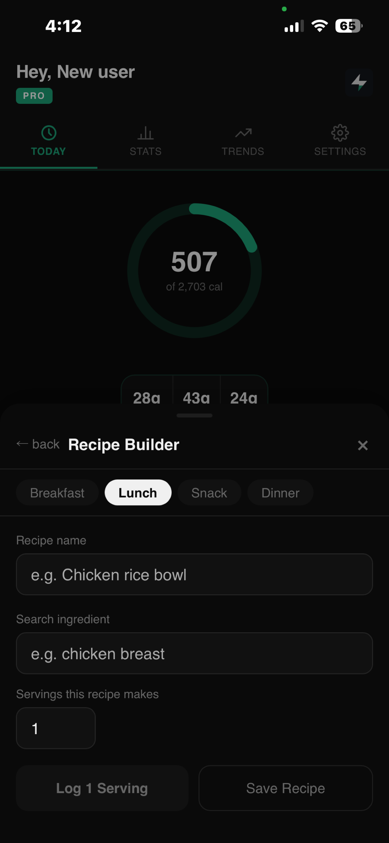 TrueCalorie: Athlete Nutrition screenshot 7