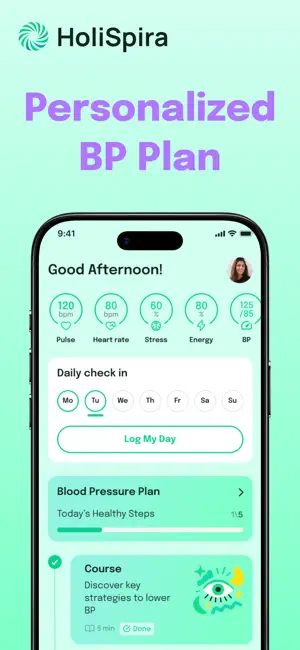 HoliSpira: Blood Pressure Plan screenshot 3