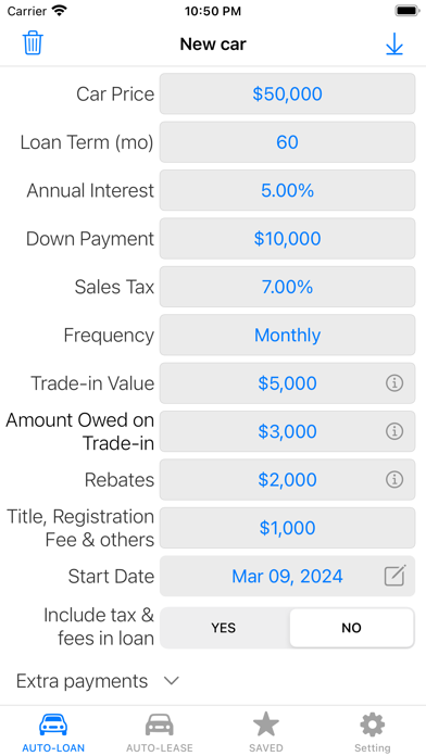Car Loan Calculator,Auto Lease Screenshot