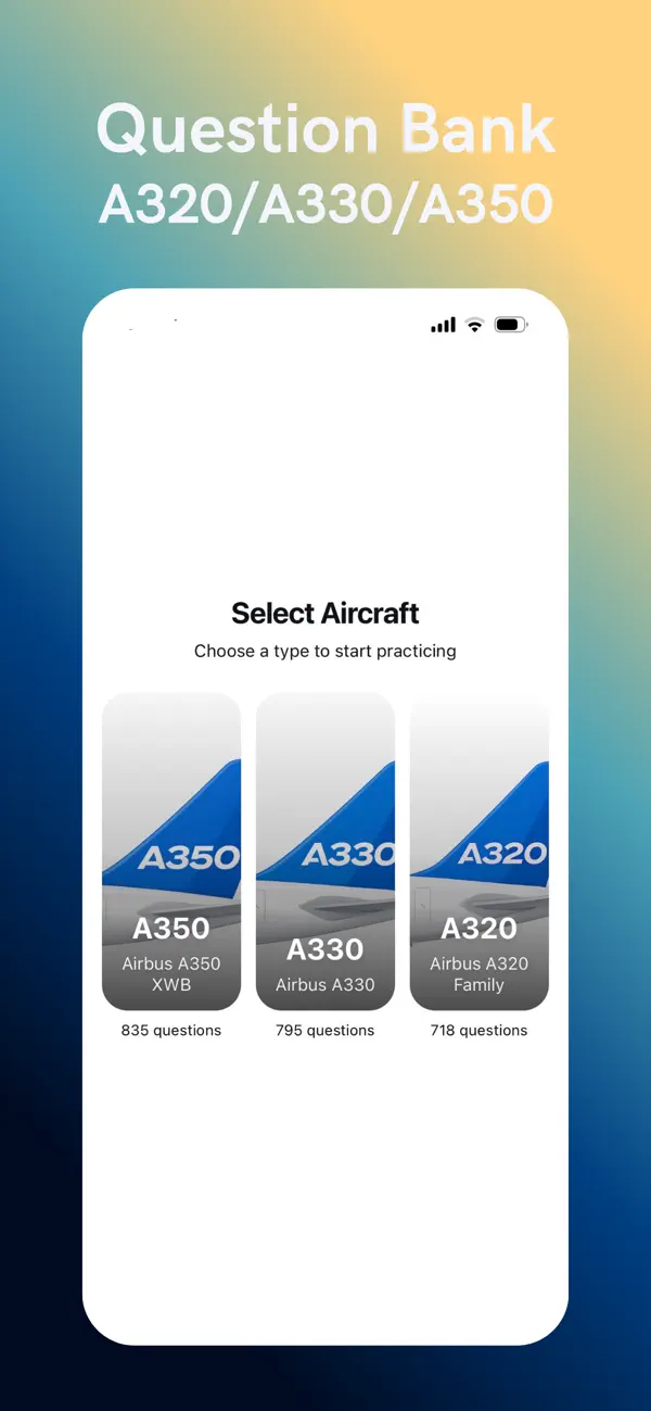 Screenshot #1 pour A320 A330 A350 Question Bank