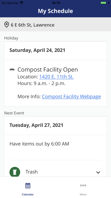 Lawrence Waste & Recycling Screenshot