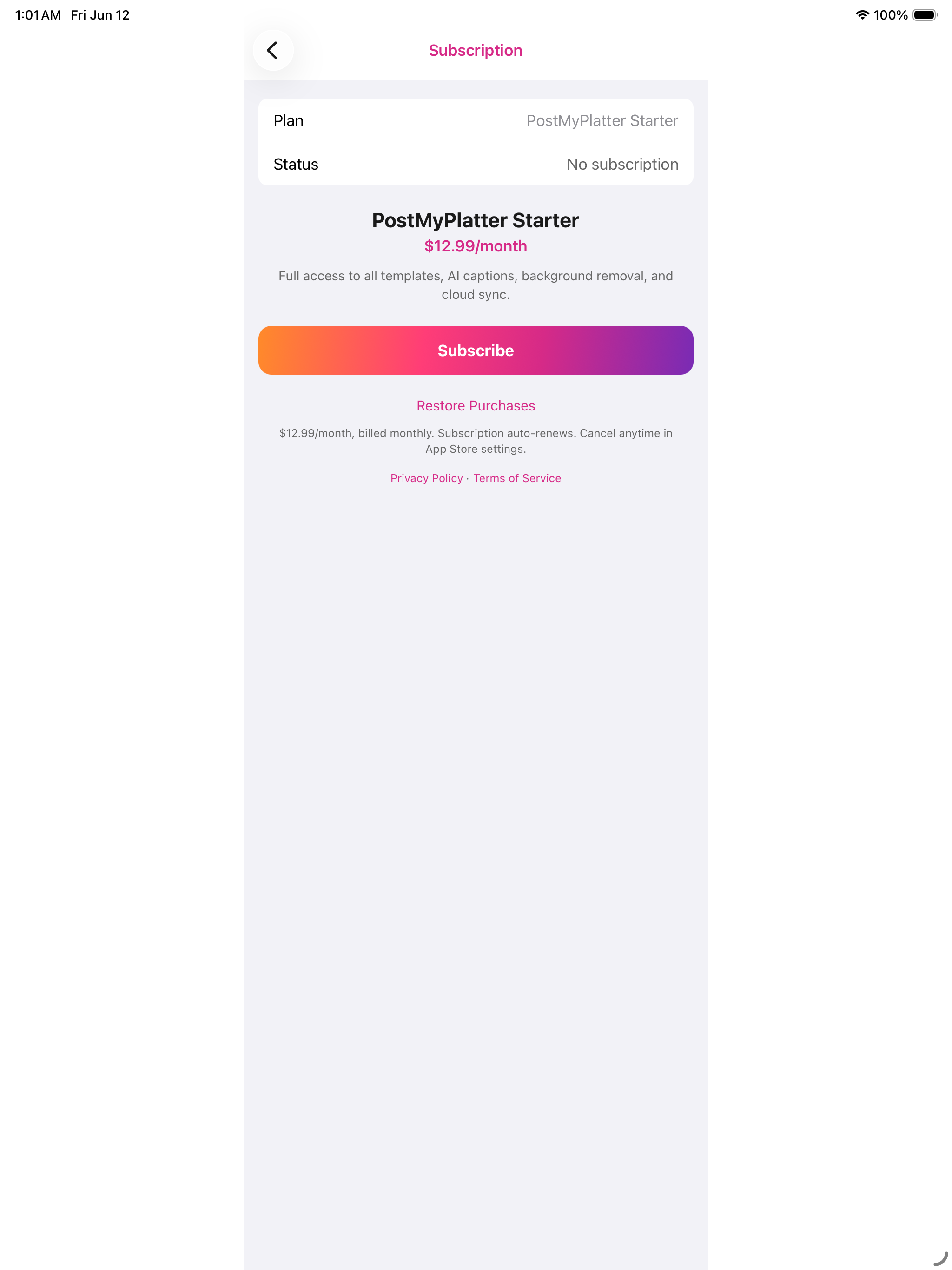 PostMyPlatter screenshot 11