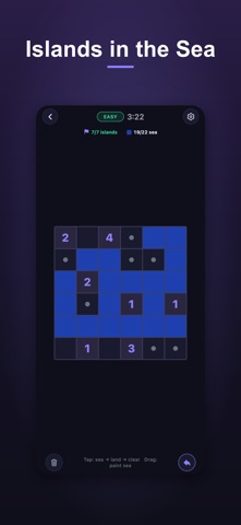 Nurikabe - PuzzleMonster Screenshot 1 of 3