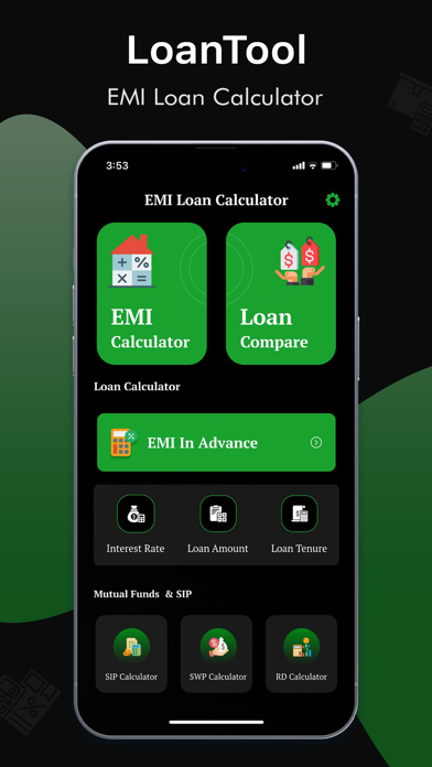 LoanTool : EMI Loan Calculator Screenshot