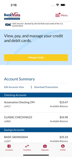 BankVista screenshot 3