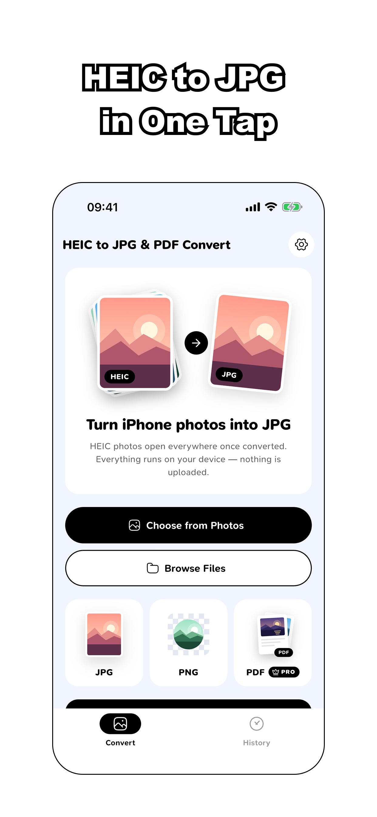 Screenshot 1 of HEIC to JPG and PDF Convert