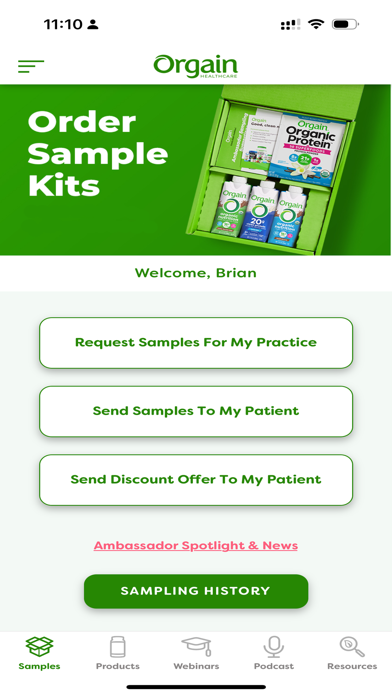 Orgain Healthcare Screenshot