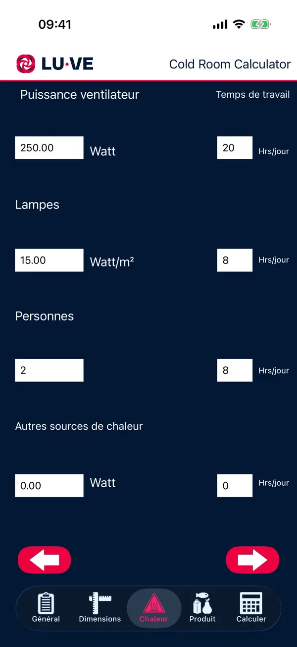 Screenshot #3 pour Cold Room Calculator