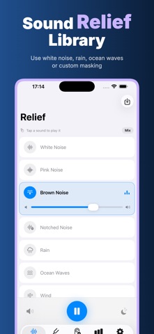 Tinnitus Relief: Sound Masking iPhone screenshot
