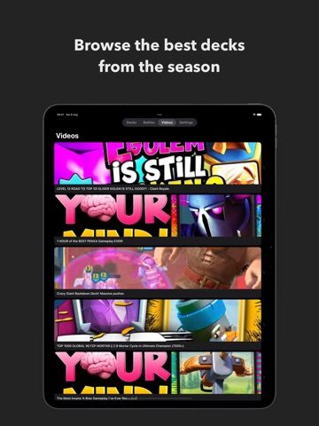 Clash Decks Royale Battle AI iPad screenshot
