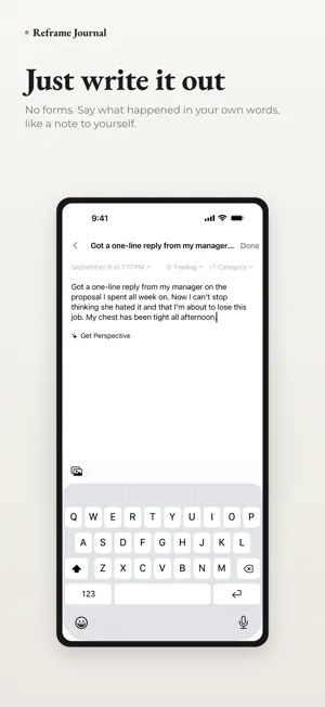 Reframe CBT Thought Journal screenshot 3