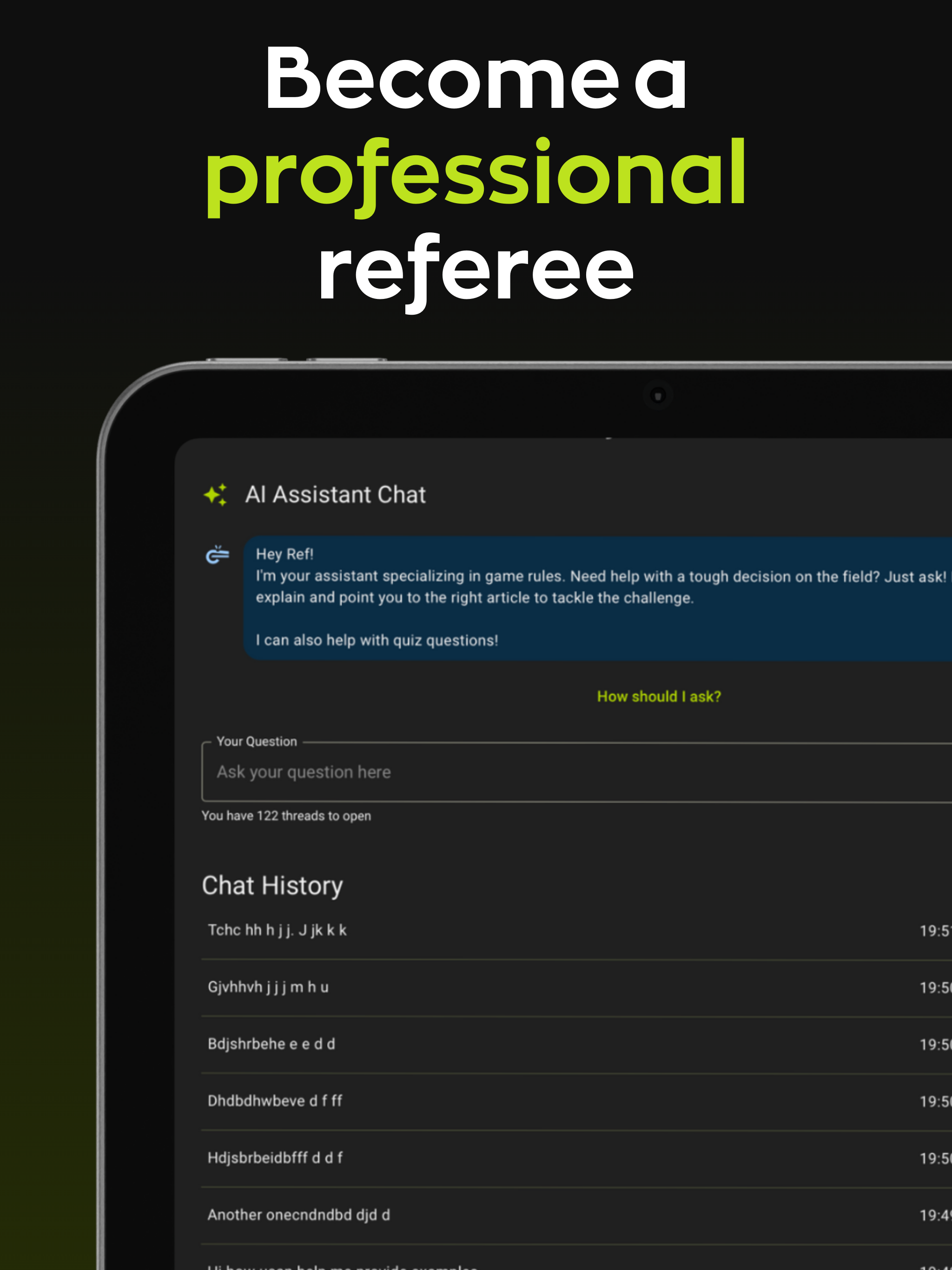 RefereeWise - Referee Tests