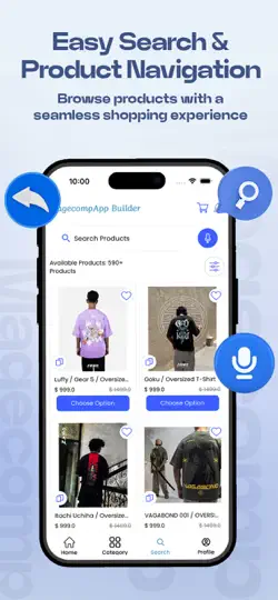 Capture d'écran de Mobile App Builder For Shopify sur iPhone 5