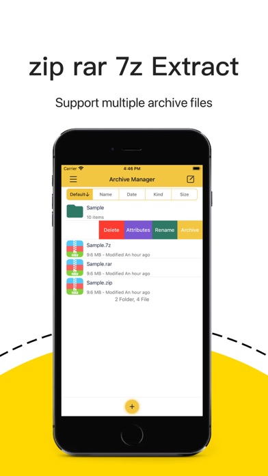 Screenshot #1 pour Unzip dzip zip rar 7z extract