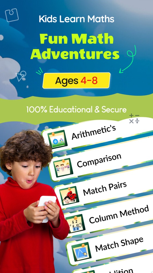#1. Mental Math Learning Games App (iOS) Podle: D App Online Ltd