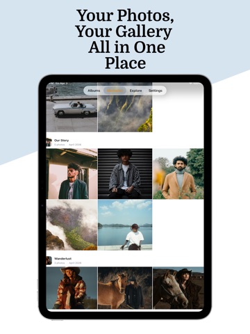 AlbumCurl - Photo Album Maker iPad screenshot
