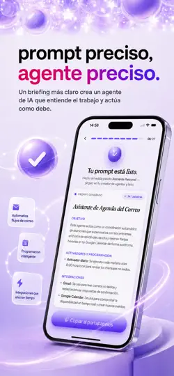 Captura de pantalla de AI Agent Builder Architect en iPhone 2