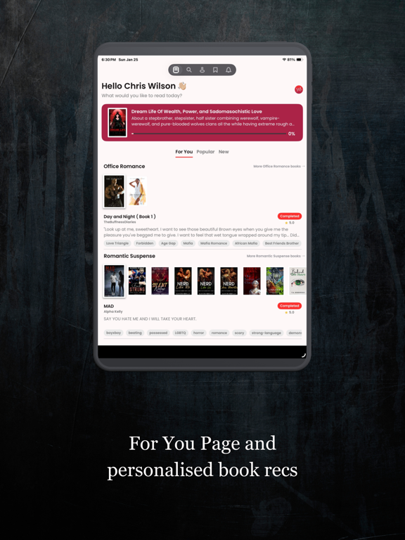 Weink - Free Books & Stories iPad screenshot 2