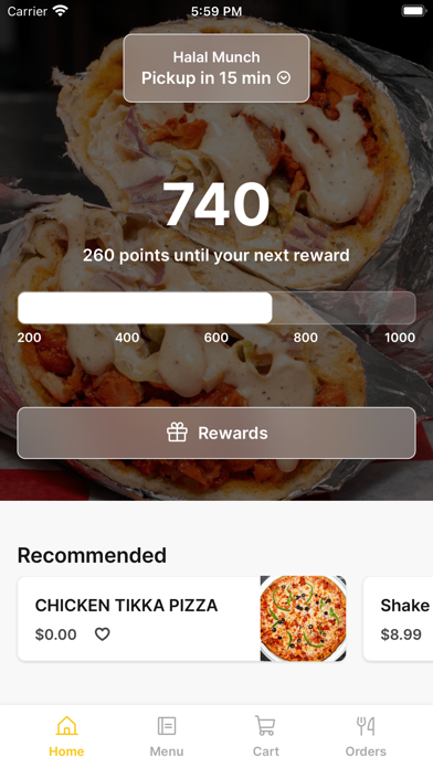 Halal Munch To Go iPhone screenshot 1 - Food & Drink app