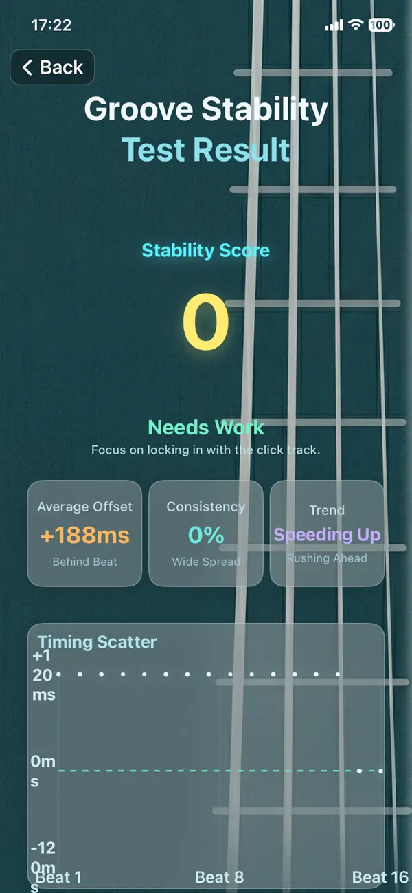 Screenshot #3 pour Bass Timing Trainer
