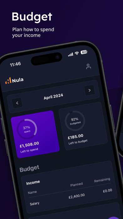 Nula - Personal Budget Planner Screenshot