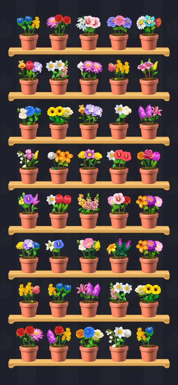 Screenshot #1 pour Blossom Sort - Jeux de fleurs