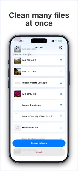 PuryFile: Metadata Remover Screenshot 2 of 6