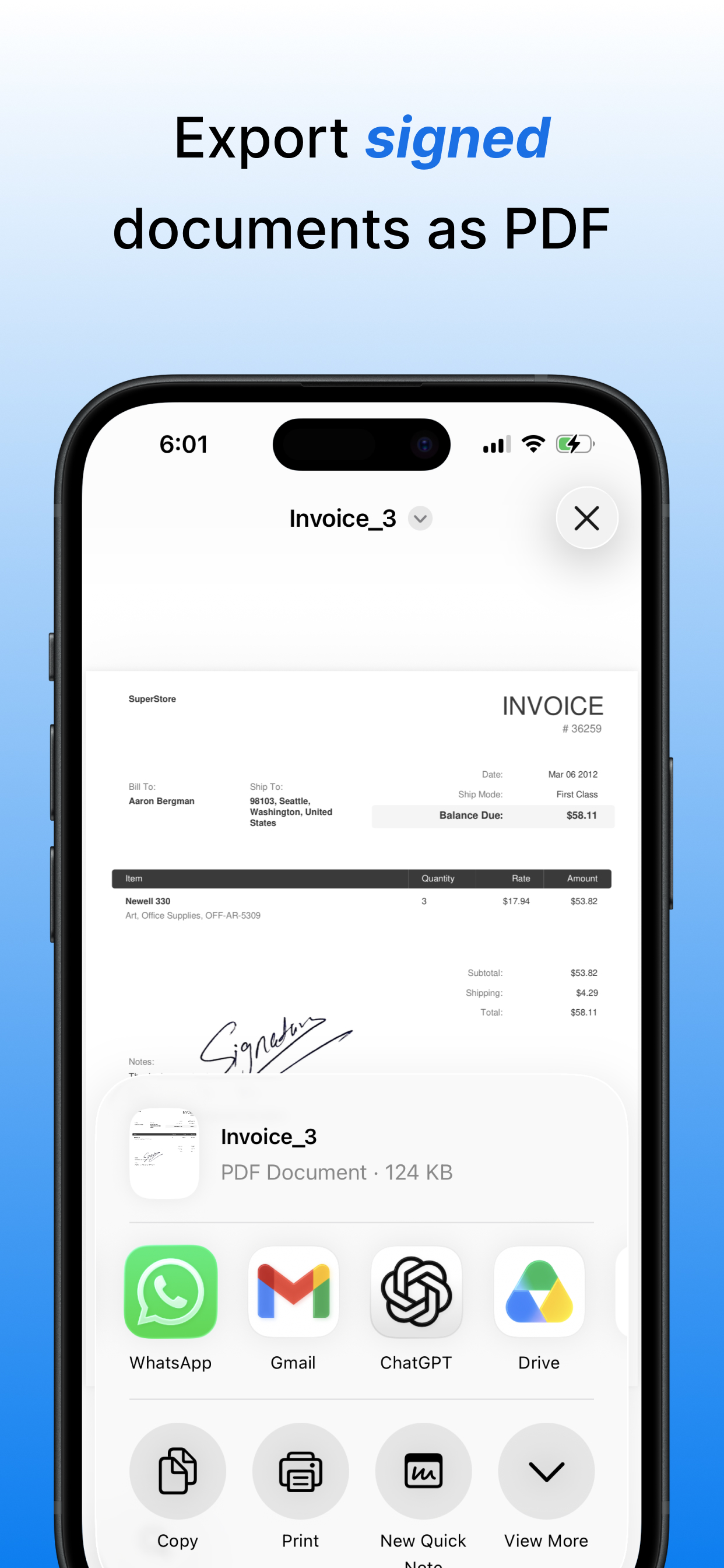 E Signature Scanner: ESign PDF