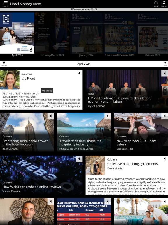 Hotel Management Magazine iPad screenshot 6 - News app